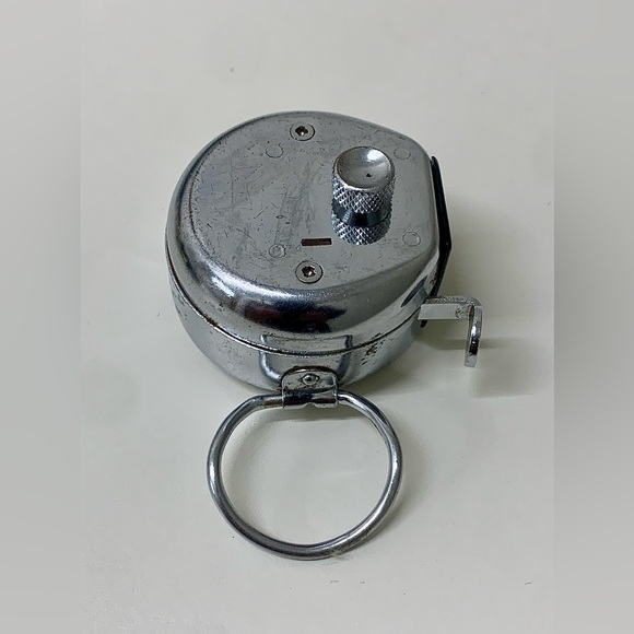 Vintage Metal Handheld Manual Finger Loop Push Button Tally Counter - Picture 10 of 15